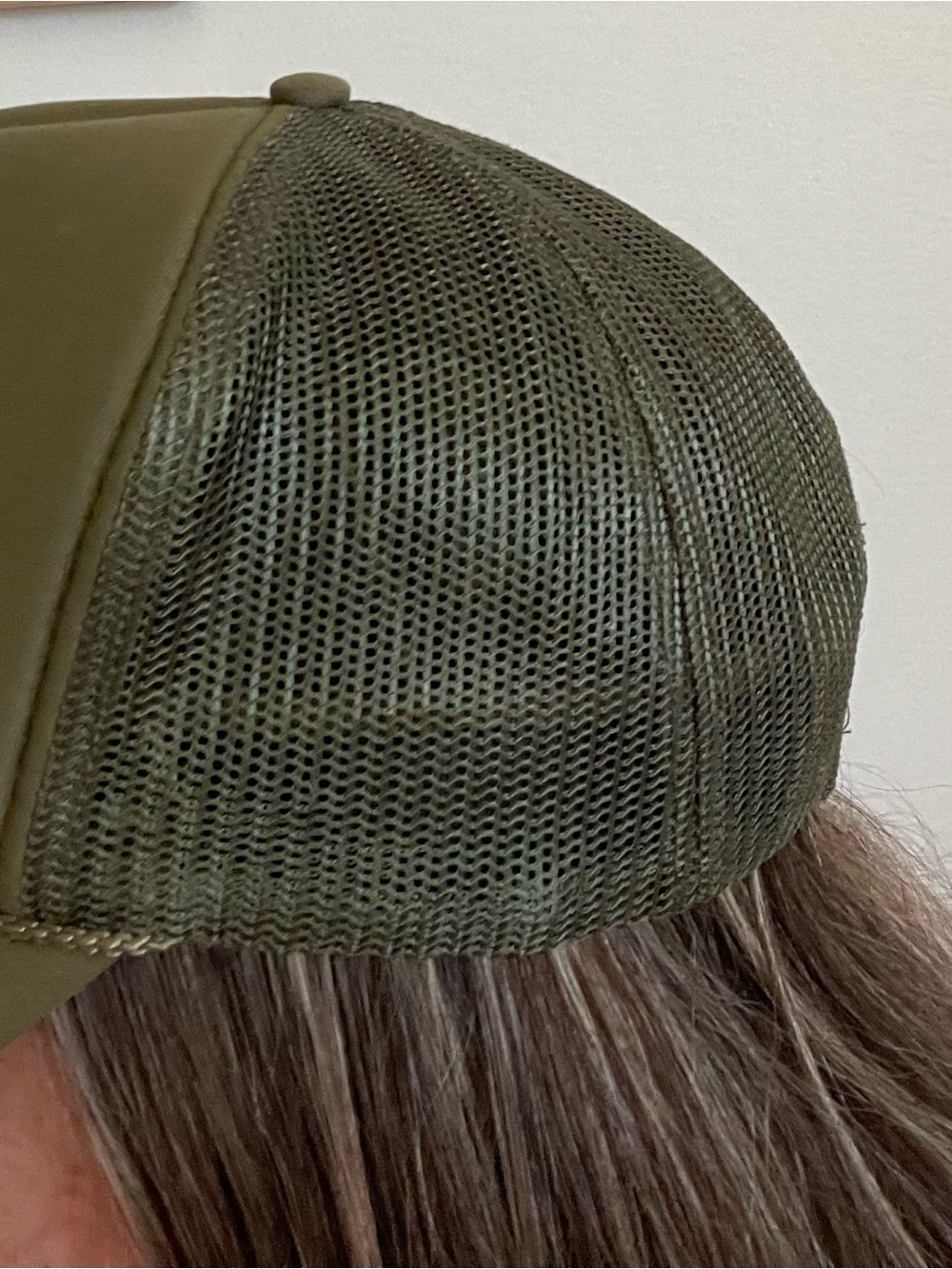 OTTO Olive Green Trucker Hat with Pink and Red Joshua Tree Patch - Picture 7 of 7